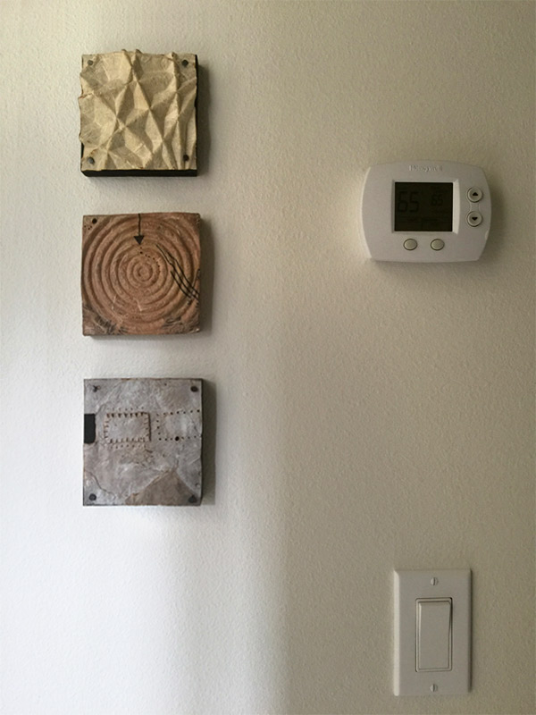 Danielle Bodine cast paper on wood